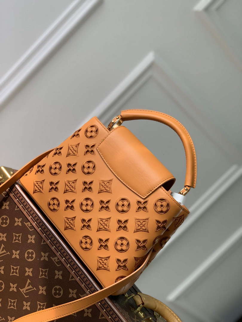 LV M22863 Louis Vuitton Capucines BB Handbag Saffron Yellow