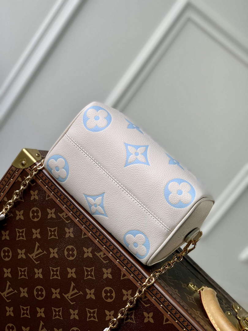 LV M46397 Louis Vuitton Speedy Bandouli��re 20 Handbag Blue