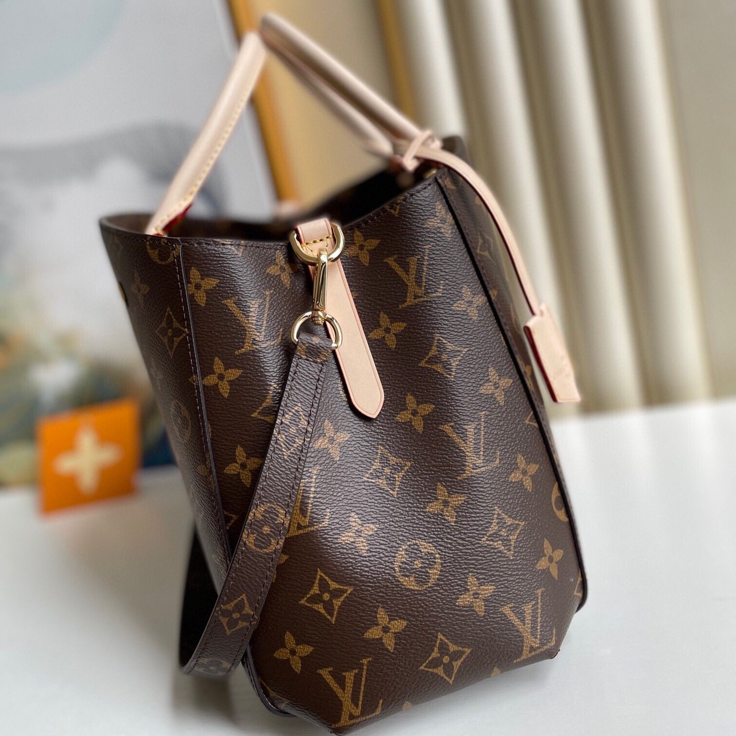 LV M41056 Louis Vuitton Montaigne MM Tote Bag Monogram