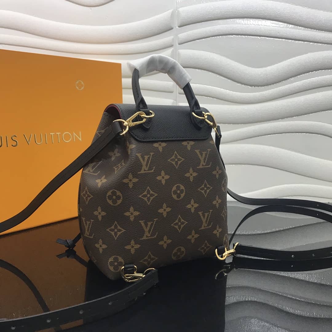 Louis Vuitton Montsouris BB Monogram Replica Backpack Black M45502