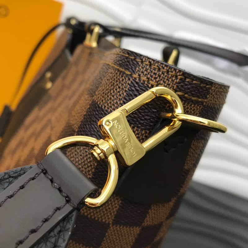 Louis Vuitton Jersey Damier Ebene Canvas Magnolia Bag Black Replica N44041