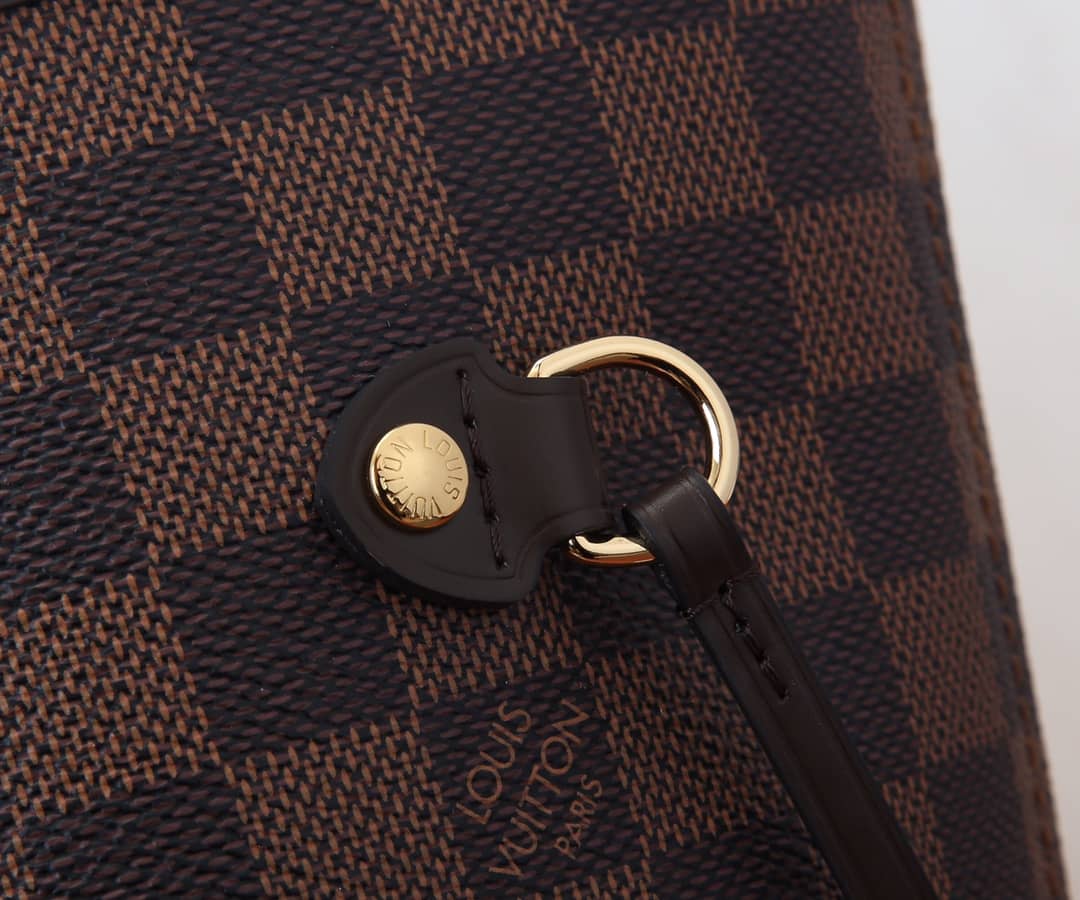 Louis Vuitton Neverfull MM Damier Ebene Tote Replica Pink N41358