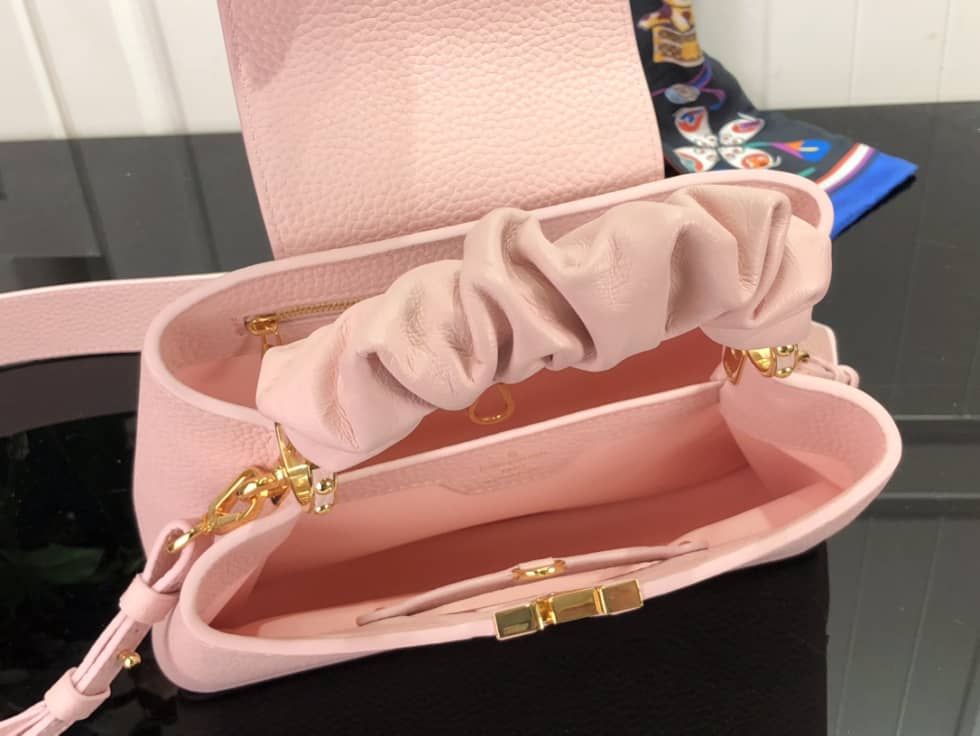 Louis Vuitton Capucines BB Taurillon Leather Bubble Gum Rose M58694 Replica Shoulder Bag