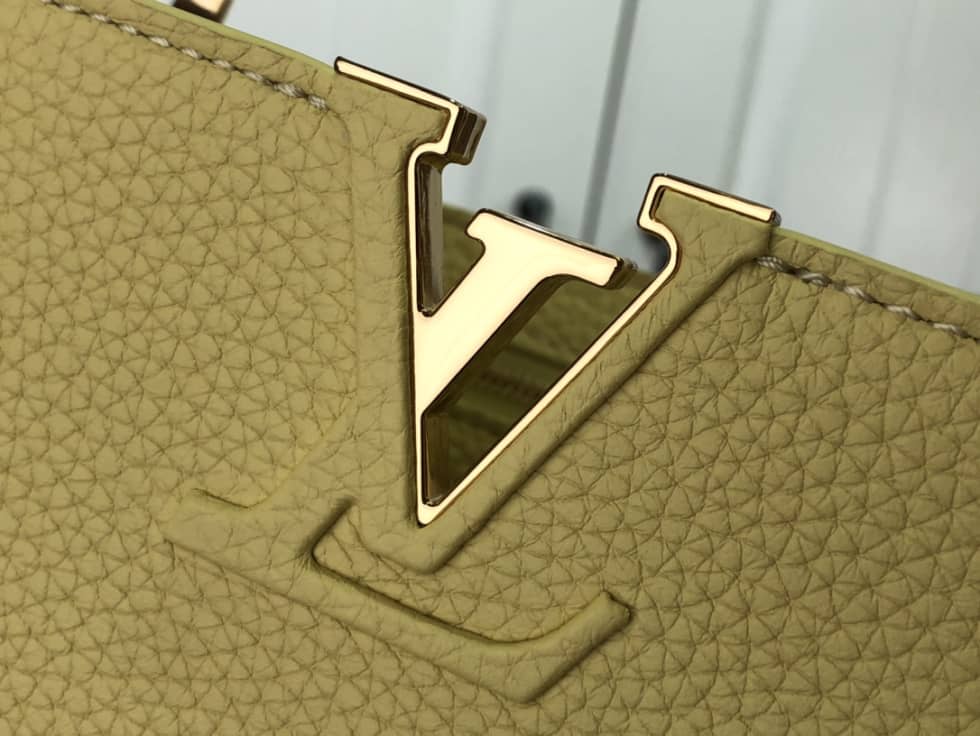 Louis Vuitton Capucines BB Taurillon Leather Bubble Yellow M58694 Replica Shoulder Bag