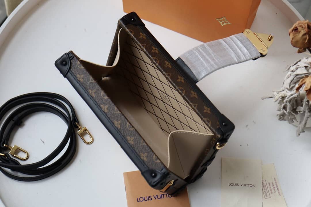 Louis Vuitton Petite Malle Monogram Canvas Replica Bag Orange M40273