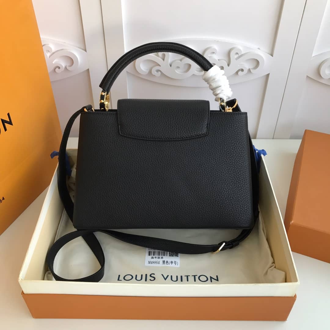 Louis Vuitton Capucines MM Bag Black Replica M48864