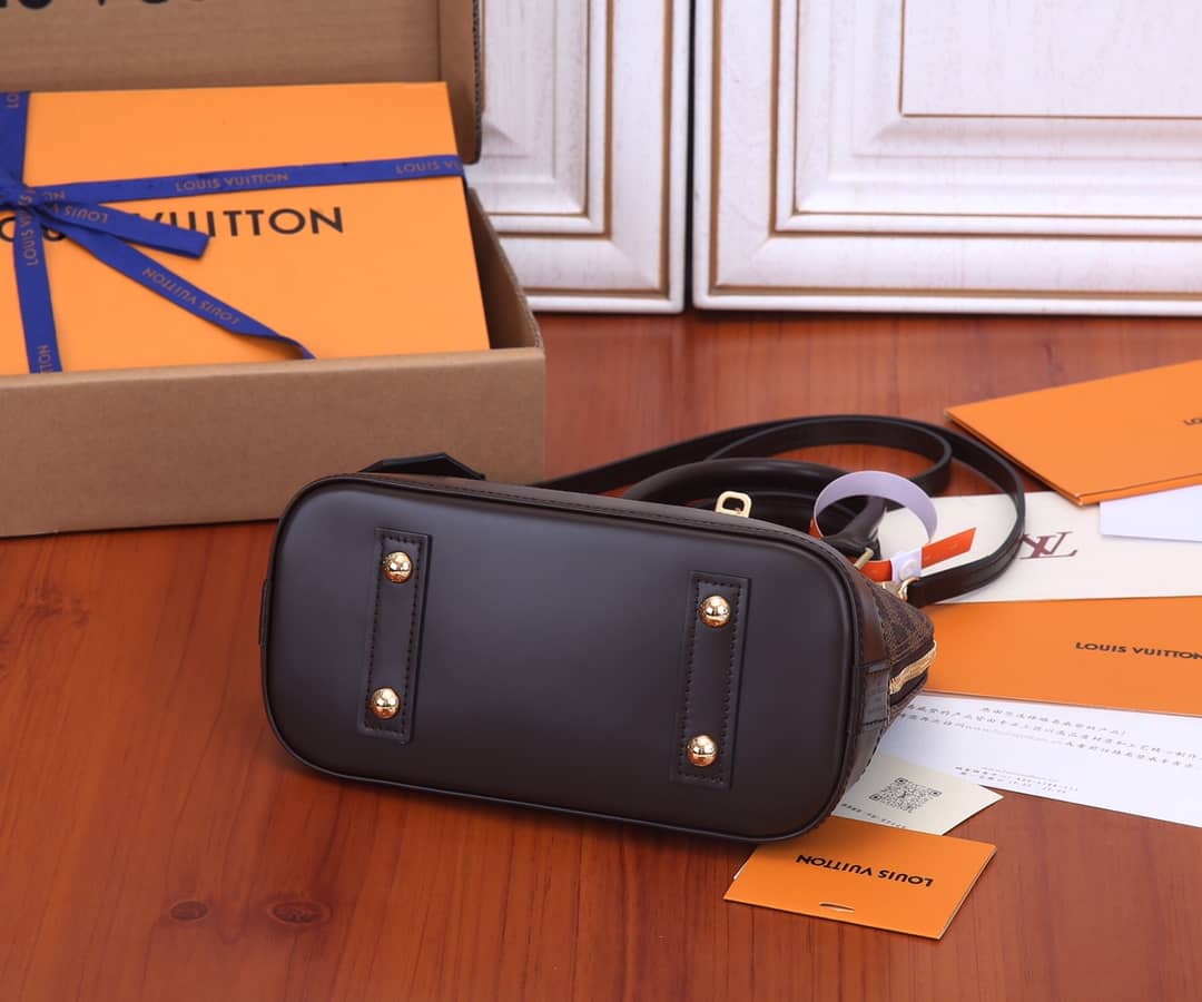 Louis Vuitton Alma BB Damier Ebene Canvas Replica Tote N41221