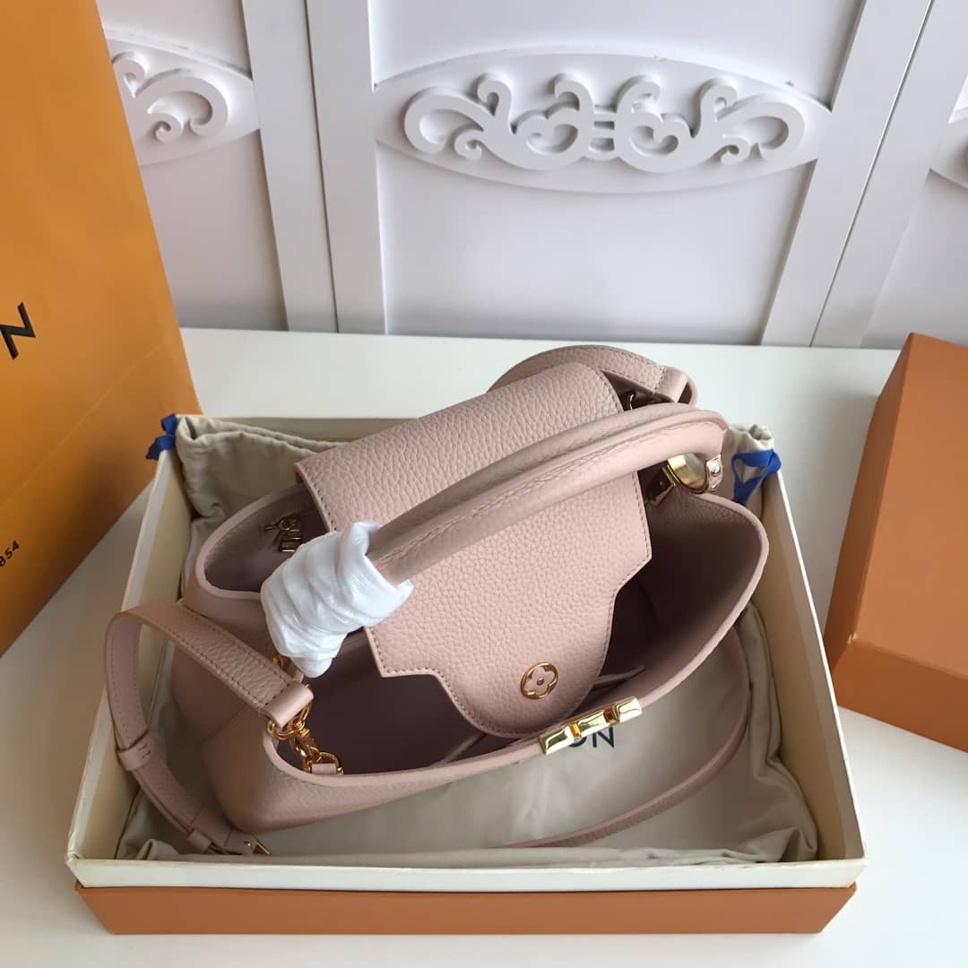 Louis Vuitton Capucines Taurillon Leather BB Bag Replica Pink M52451