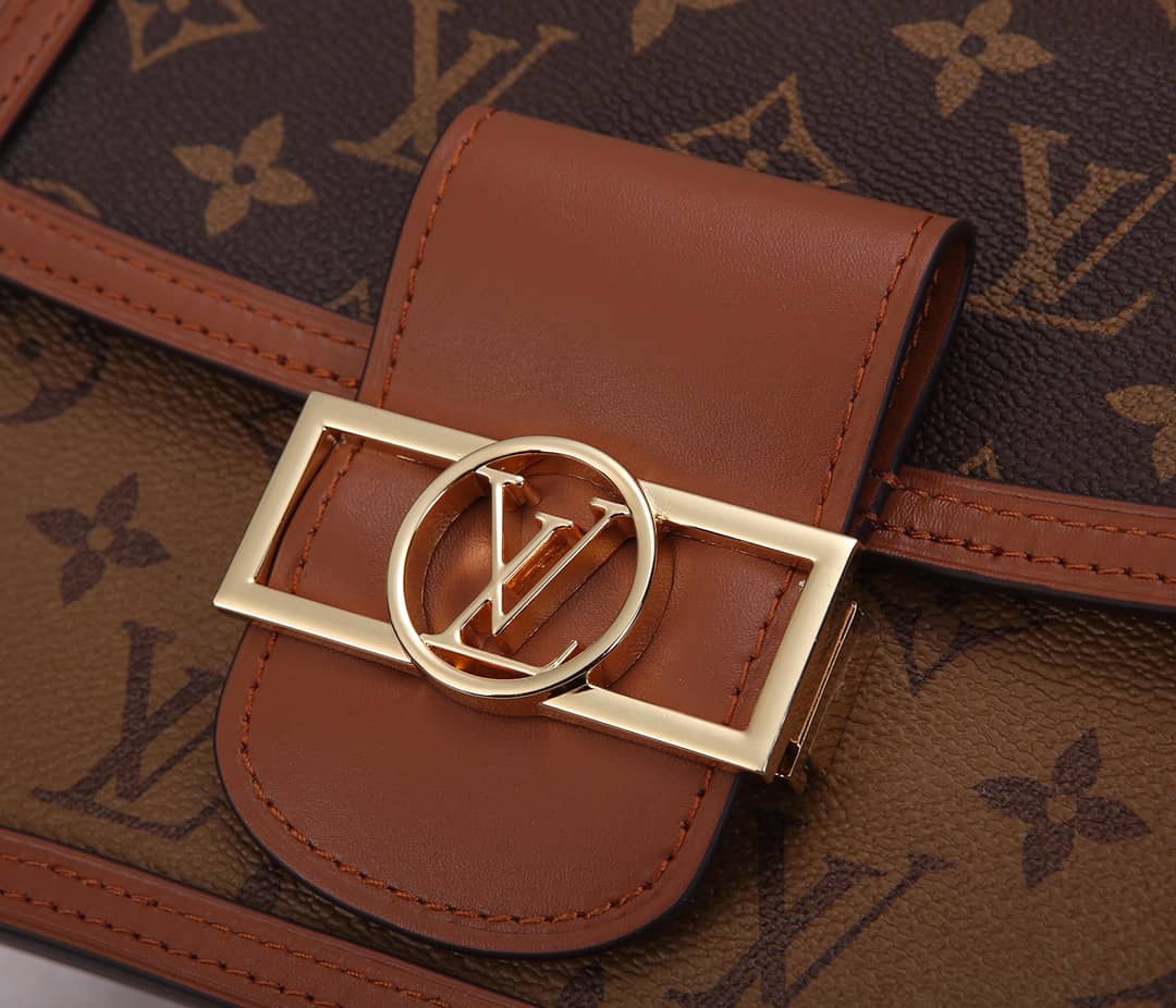 Louis Vuitton Dauphine Mini Monogram Replica Crossbody Bag Brown M44580