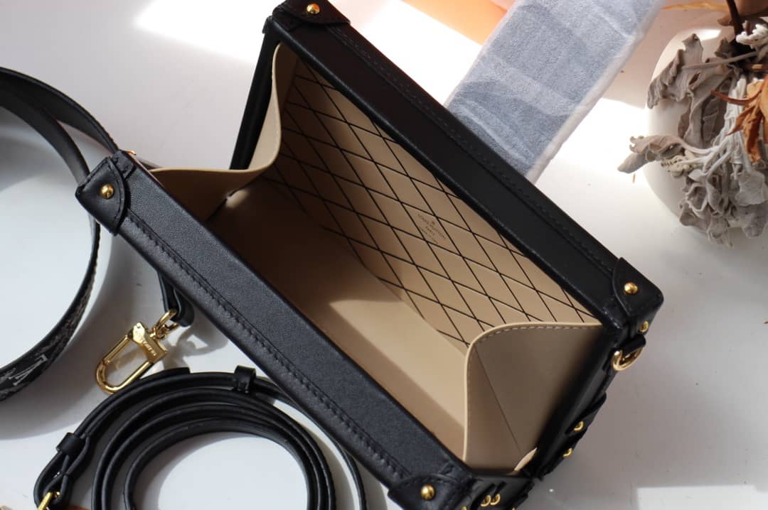 Louis Vuitton Petite Malle Monogram Canvas Replica Bag Black M40273