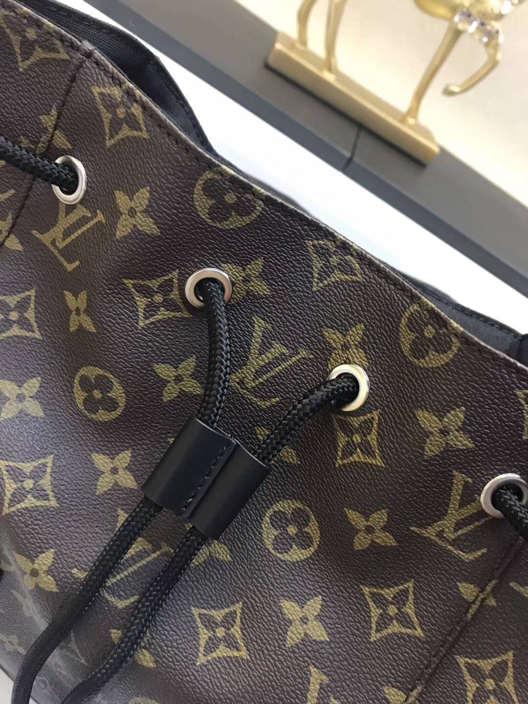 Louis Vuitton Christopher PM Monogram Macassar Canvas Leather Replica Backpack M43735
