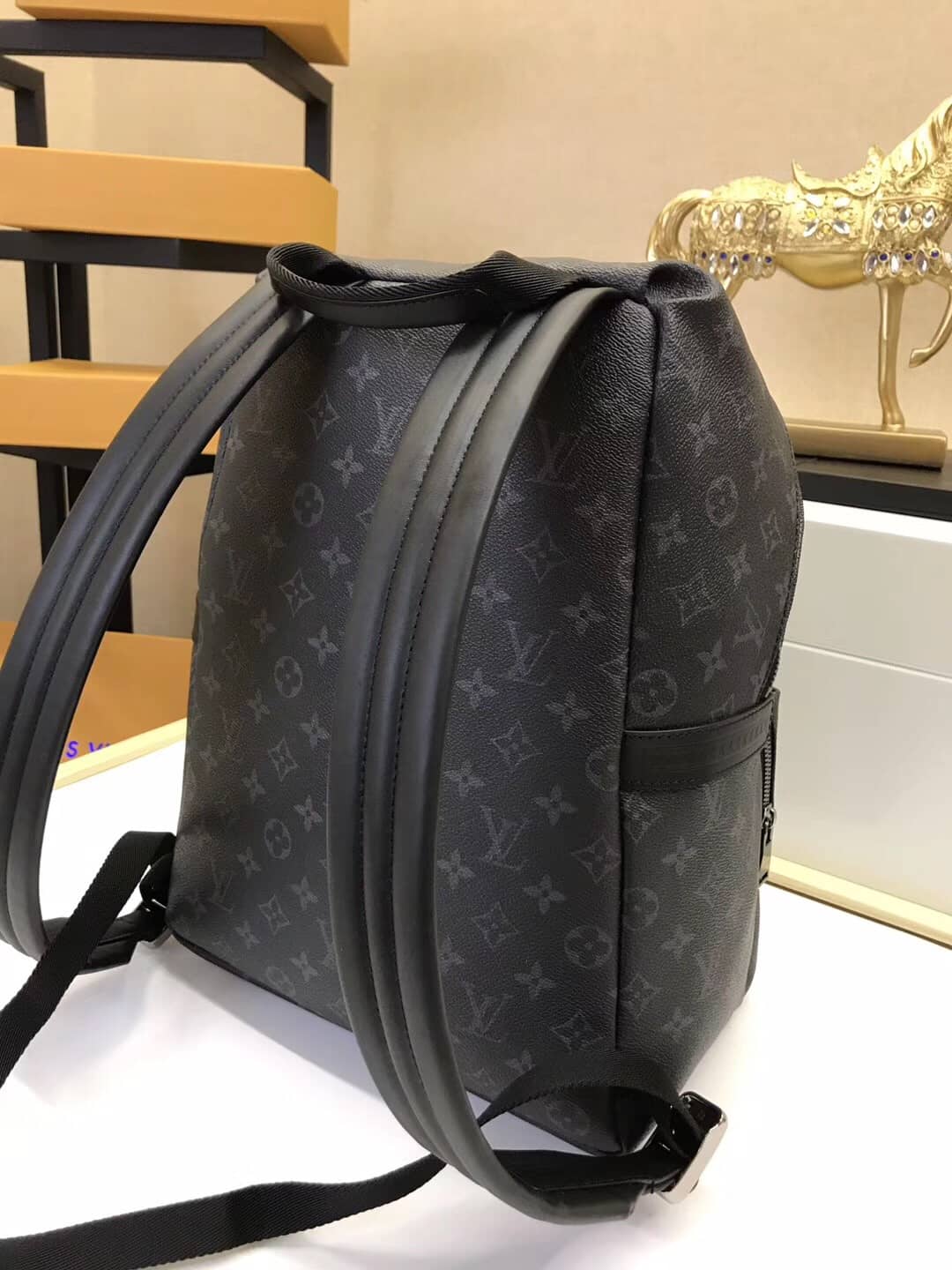 Louis Vuitton Discovery PM Monogram Eclipse Canvas Replica Backpack M43186
