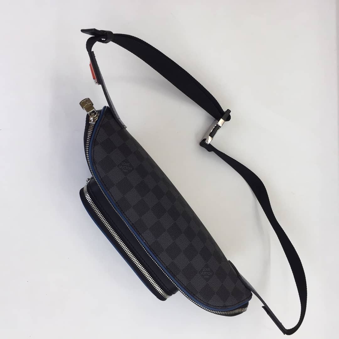 Louis Vuitton Damier Graphite Canvas Replica Bumbag Black Orange M51464