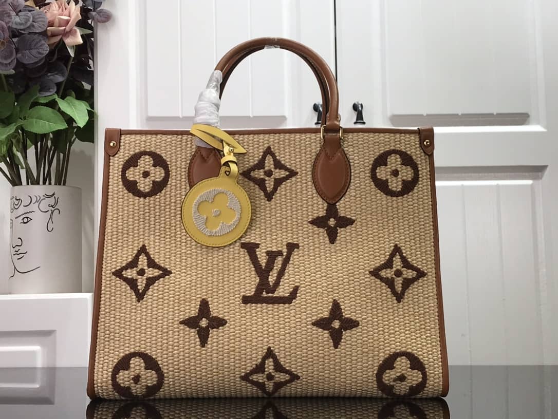 Louis Vuitton Monogram OnTheGo MM Bag Replica Yellow M57723