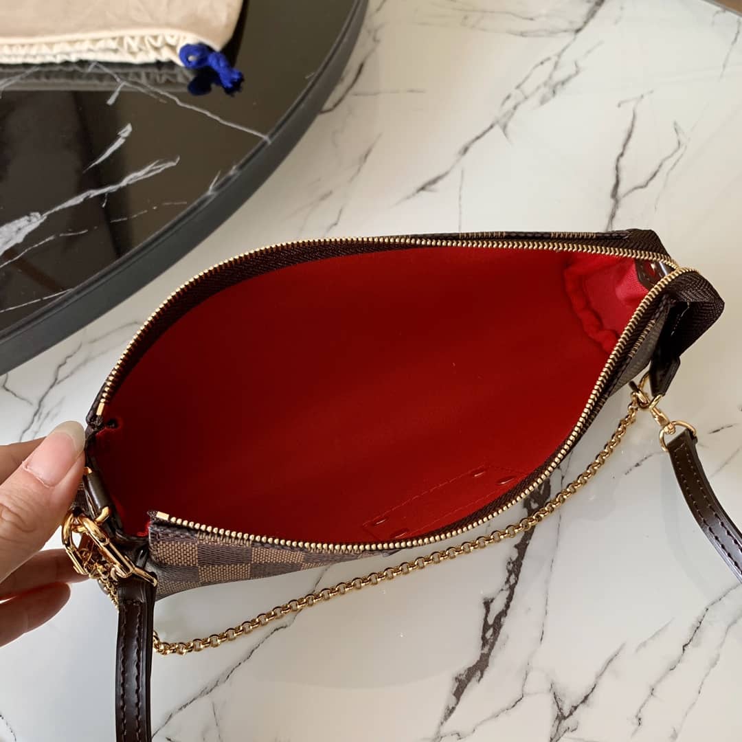 Louis Vuitton Eva 2way Pouch Damier Chain Replica Bag N55213