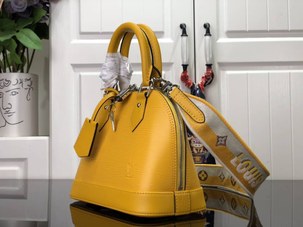 Louis Vuitton Alma BB Epi Leather Yellow M59357 Replica Shoulder Bag