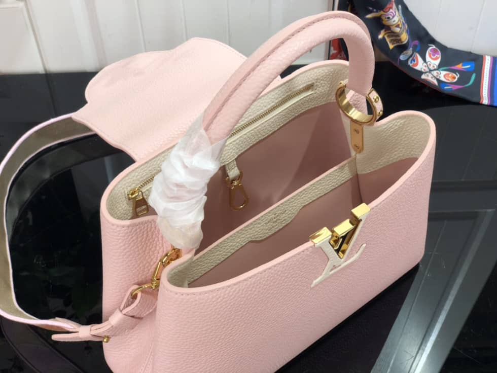 Louis Vuitton Capucines MM Pink M59597 Replica Shoulder Bag