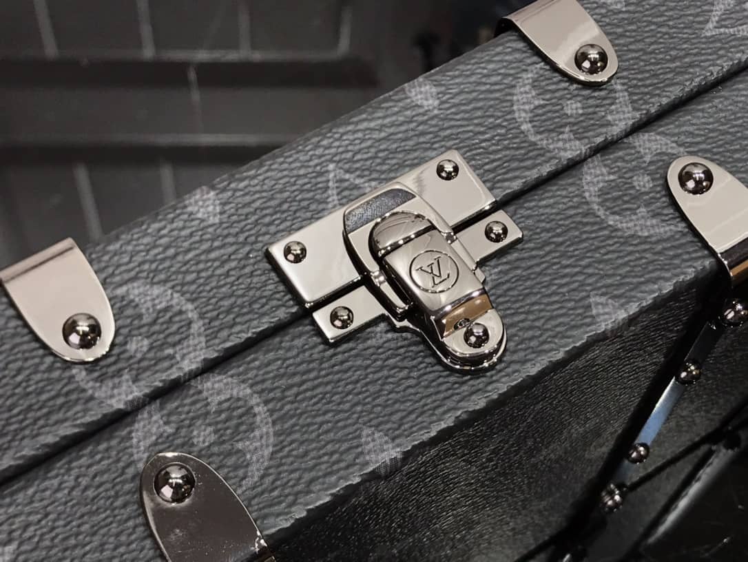 Louis Vuitton Trunk Monogram Eclipse Replica Bag Black M20249