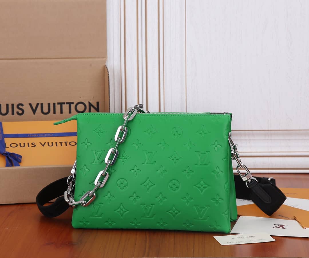 Louis Vuitton Coussin PM Monogram Embossed Replica Crossbody Bag Green M57790