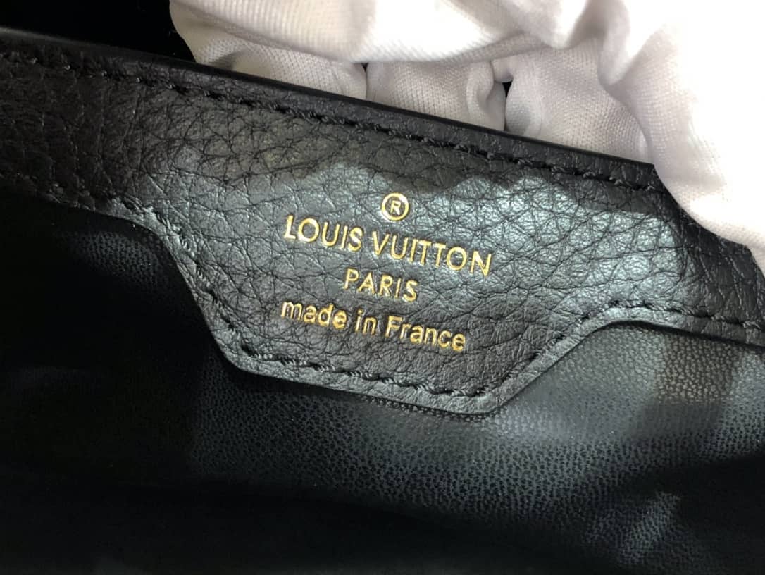 Louis Vuitton Capucines BB Calfskin Handbag Black