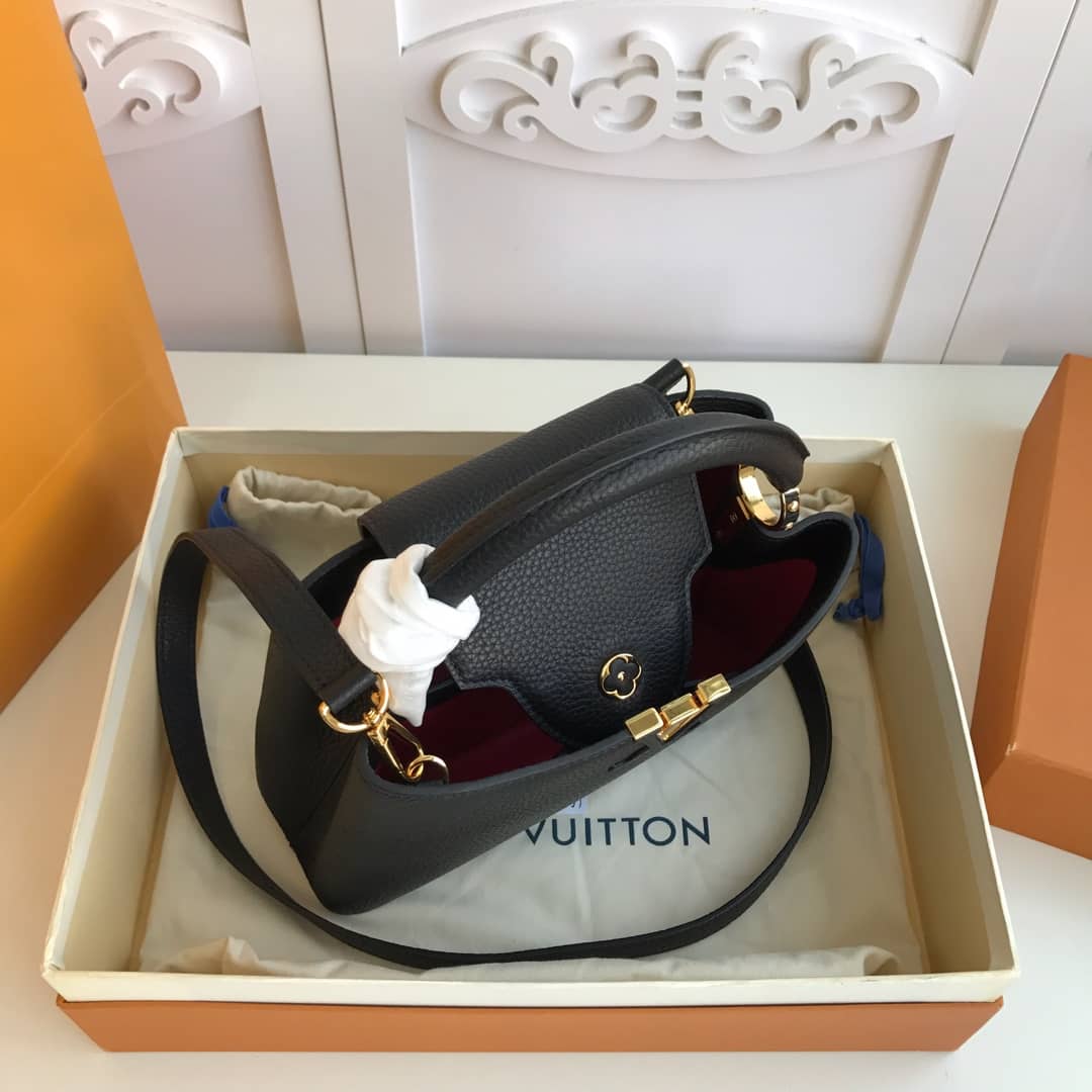 Louis Vuitton Capucines MM Bag Replica Black M48864