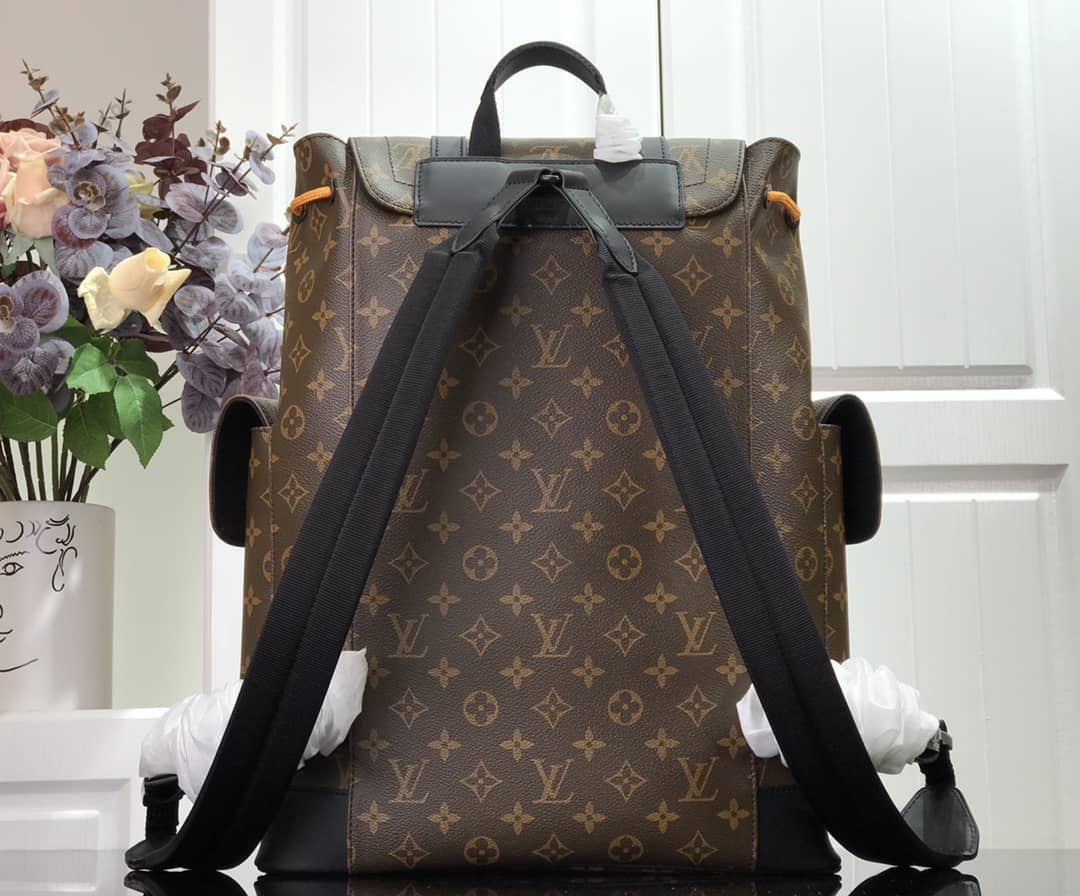 Louis Vuitton Christopher PM Monogram Macassar Canvas Leather Replica Backpack M43735