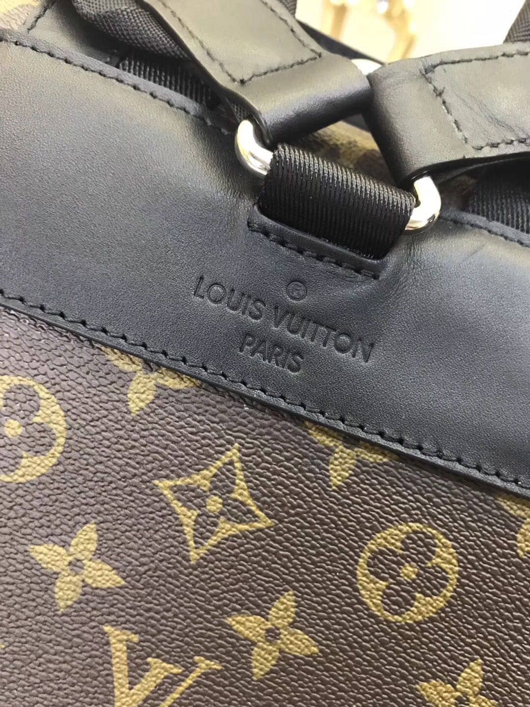 Louis Vuitton Christopher PM Monogram Macassar Canvas Leather Replica Backpack M43735