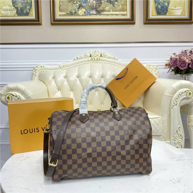 Louis Vuitton Replica Bags Speedy Bandouliere 35 Damier Ebene N41366