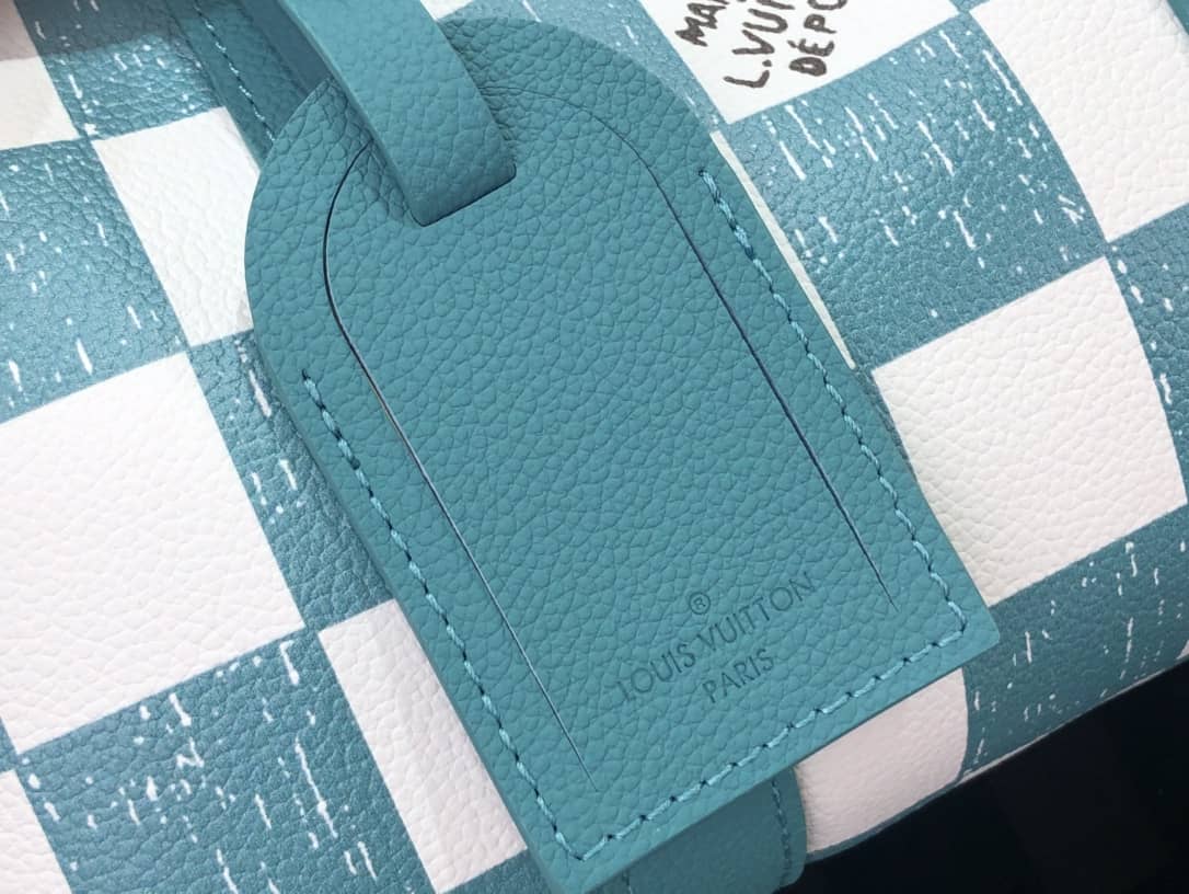 Louis Vuitton City Keepall Damier Turquoise Replica Shoulder Bag N50076