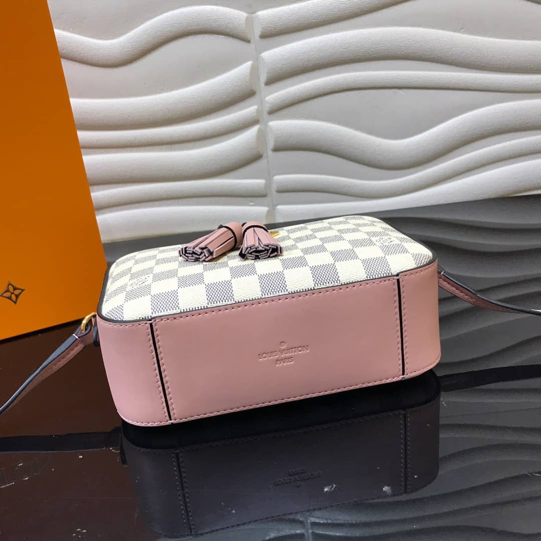 Louis Vuitton Damier Saintonge Replica Camera Bag Pink N40154