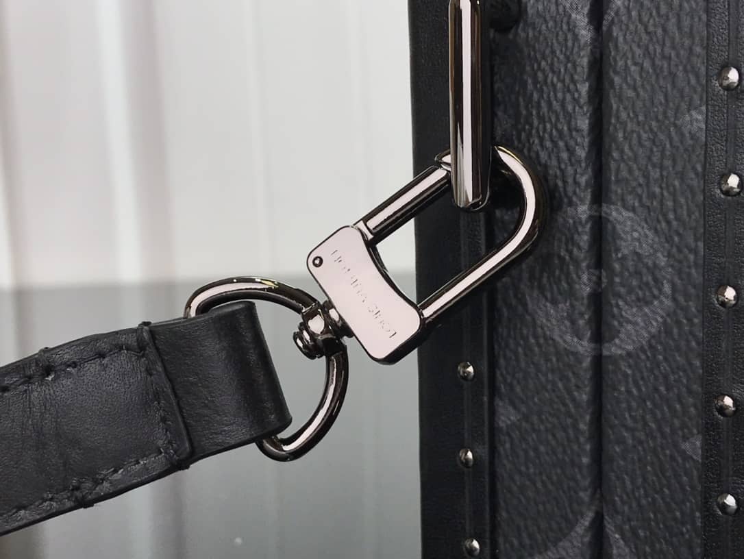 Louis Vuitton Trunk Monogram Eclipse Replica Bag Black M20249