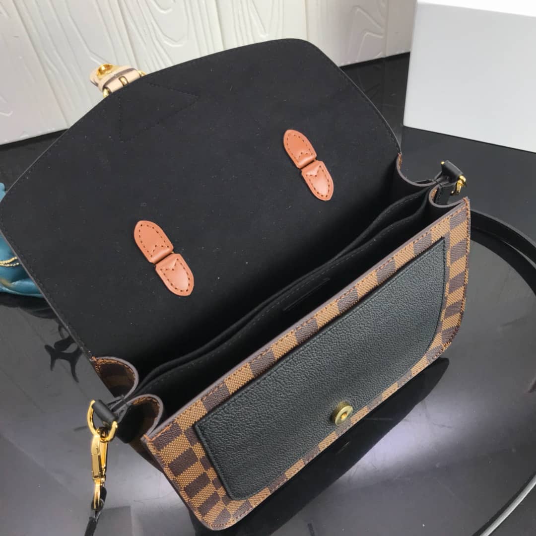 Louis Vuitton Damier Canvas Trendy Replica Crossbody Bag Black N40146