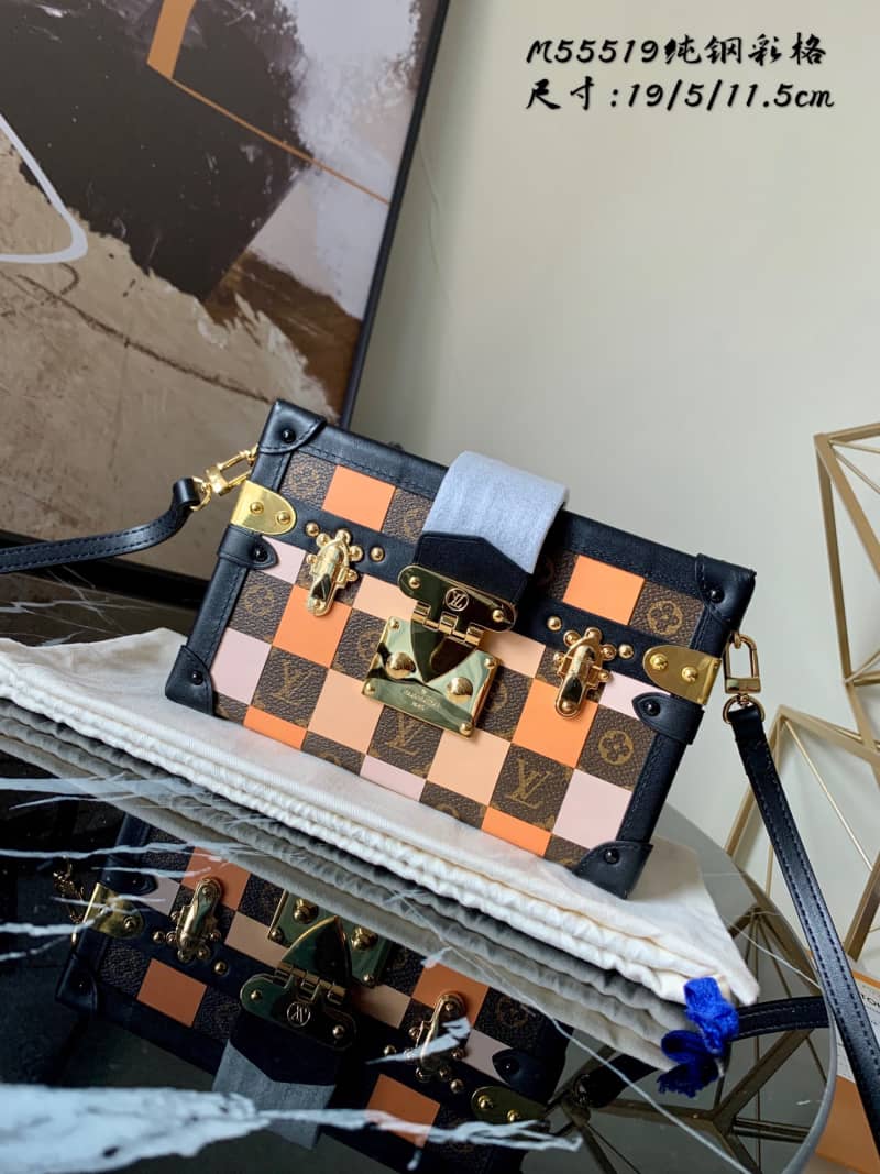 Louis Vuitton Petite Malle Damier Monogram Canvas Replica Box M55519