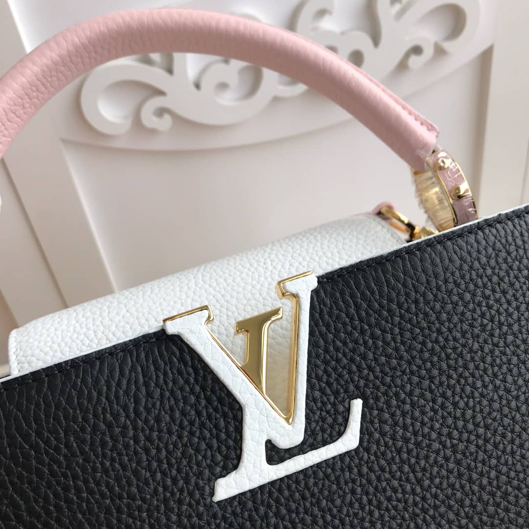 Louis Vuitton Capucines PM Taurillon Bag Replica Black M52988