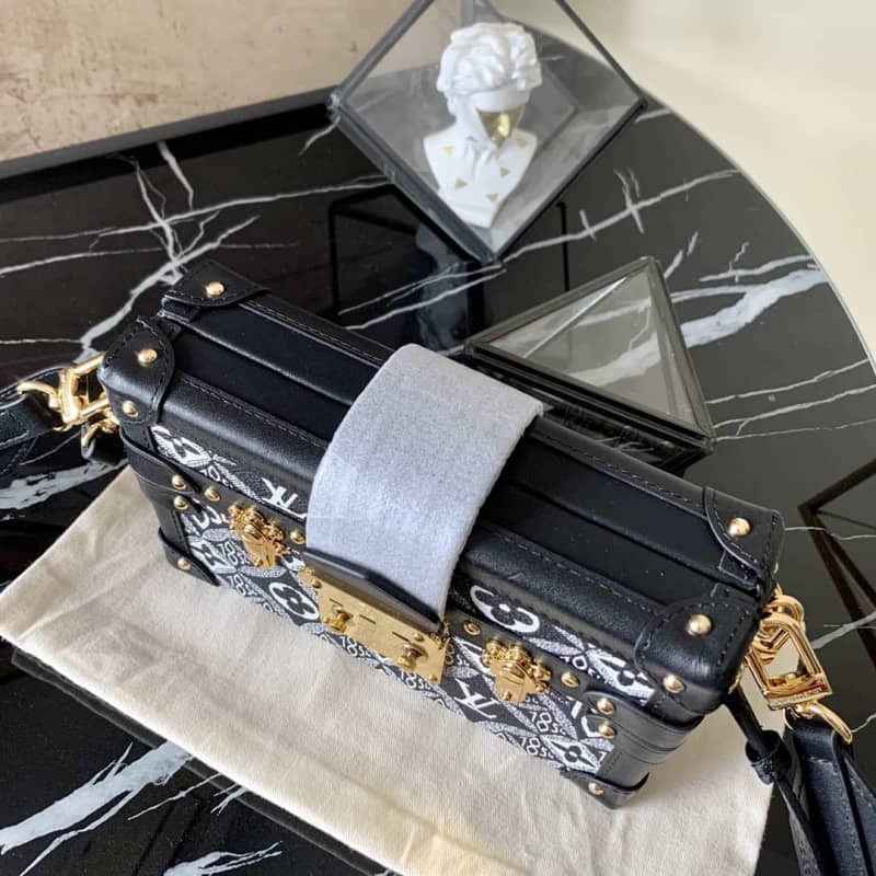 Louis Vuitton Since 1854 Petite Malle Replica Bag Black M57212