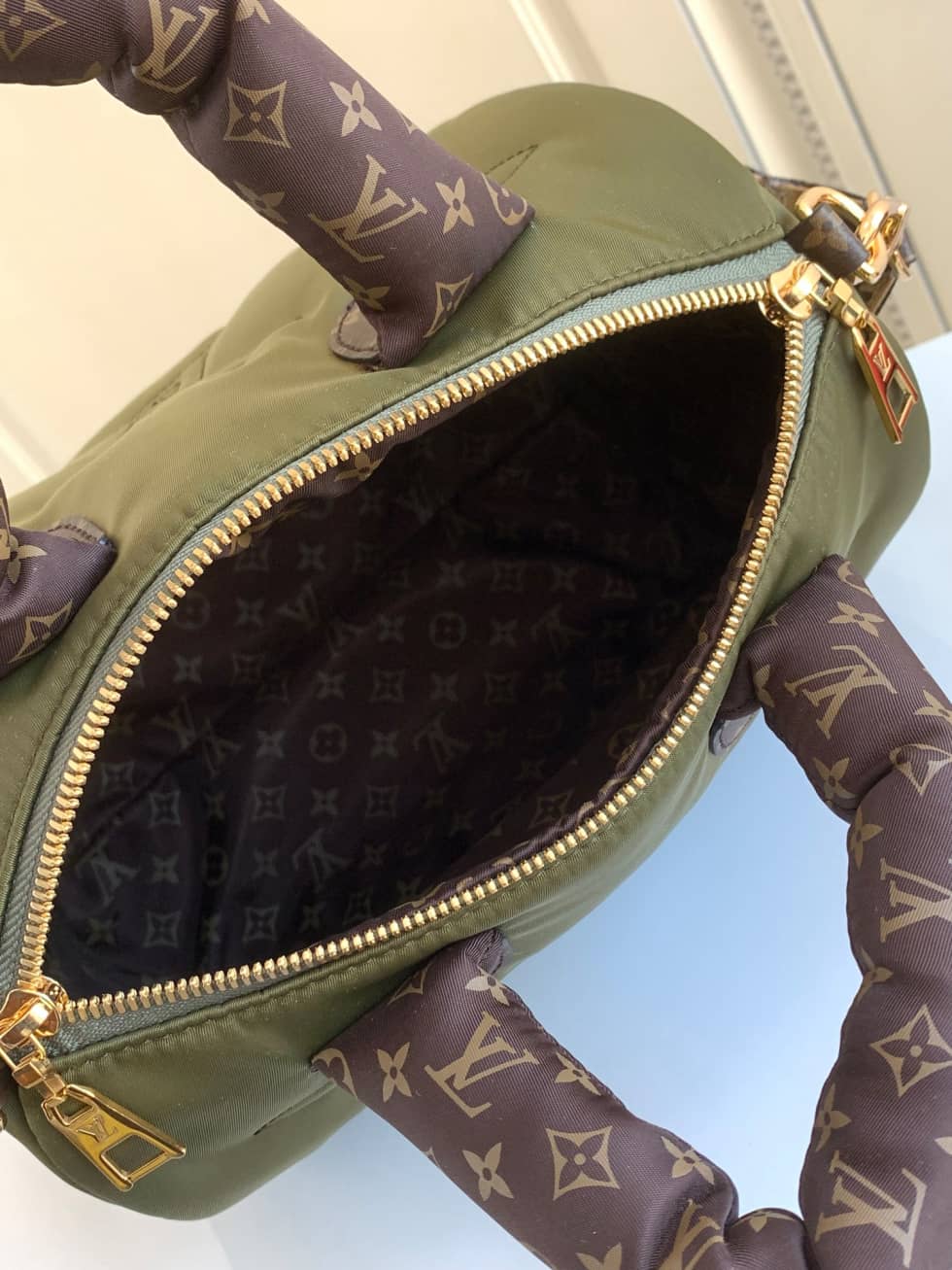 Louis Vuitton Replica Bags Speedy Bandouliere 25 Green M59009