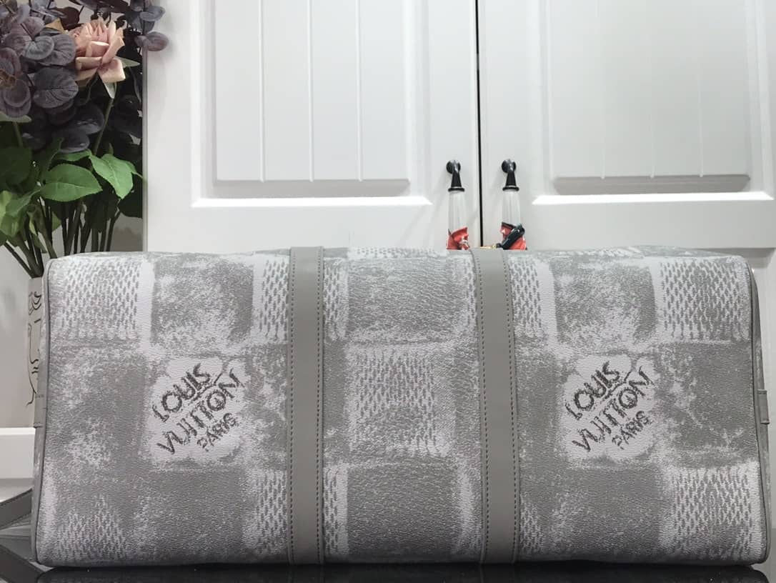 Louis Vuitton Keepall Bandoulière 50 Travel Bag Replica Gray N50069