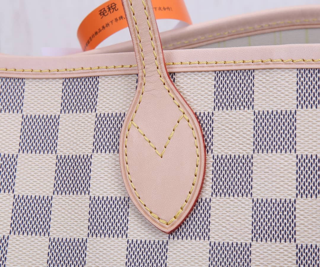 Louis Vuitton Neverfull MM Damier Azur Tote Replica White N41361