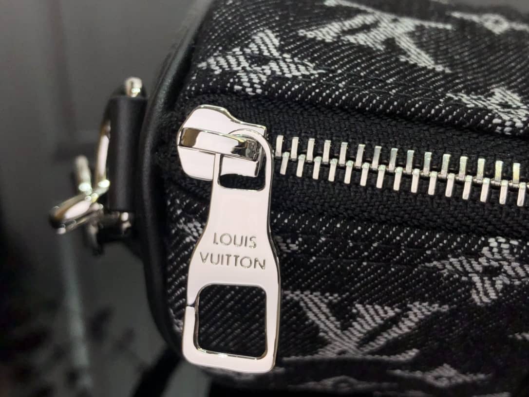 Louis Vuitton x Nigo Keepall XS Leather Monogram Replica Bag Black M81010