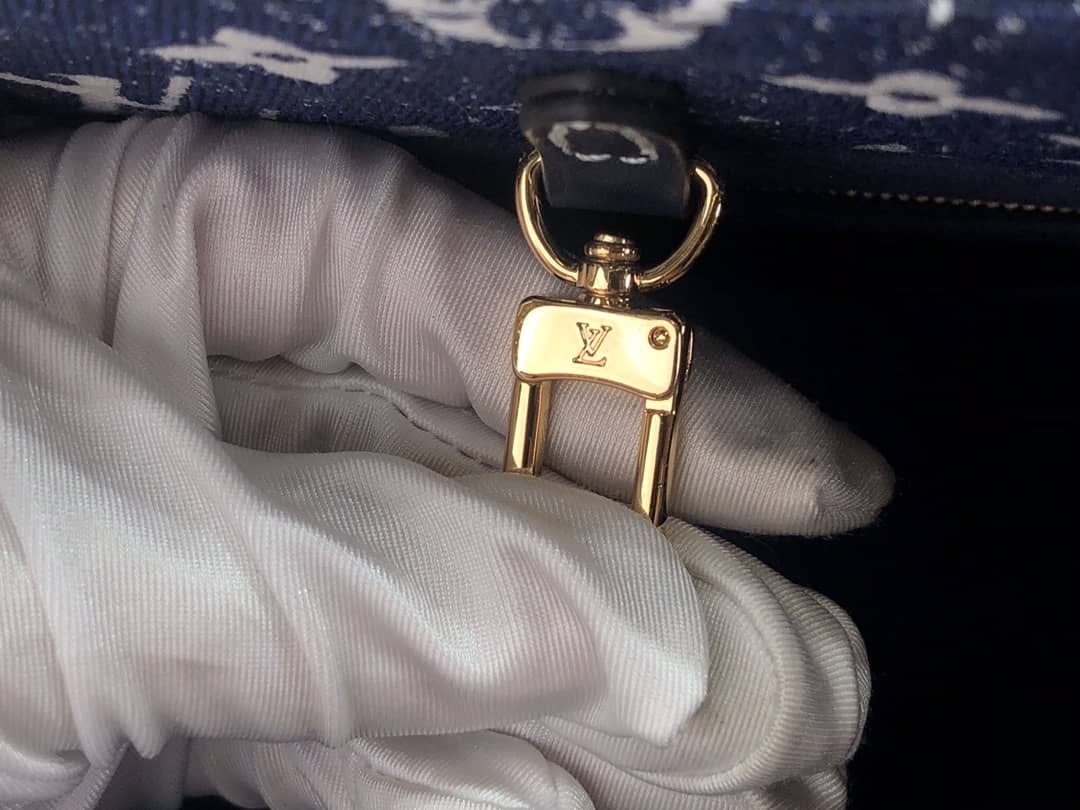 Louis Vuitton Onthego MM Denim Leather M59608 Replica Tote