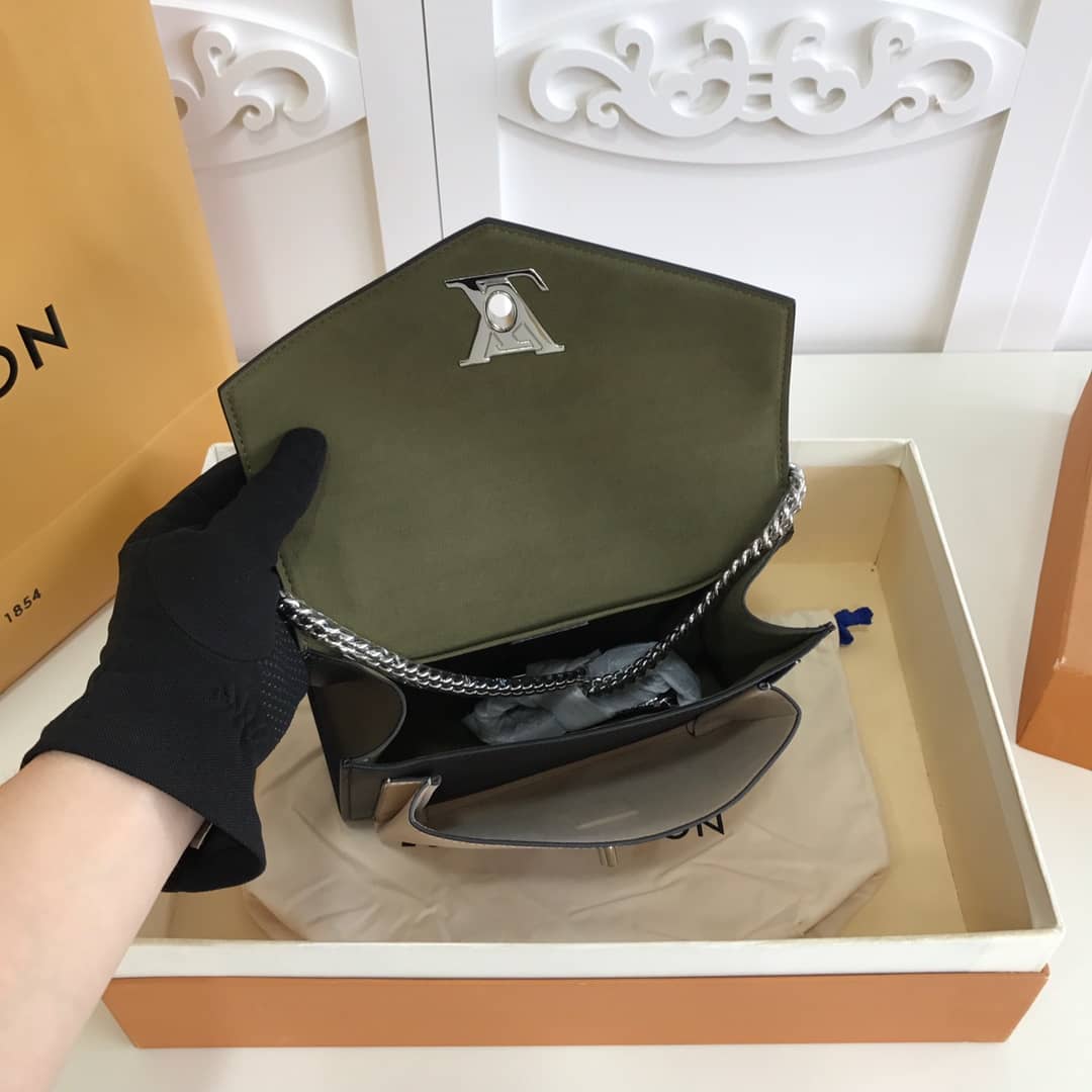 Louis Vuitton MyLockMe BB Calf Chain Replica Shoulder Bag Green M51418