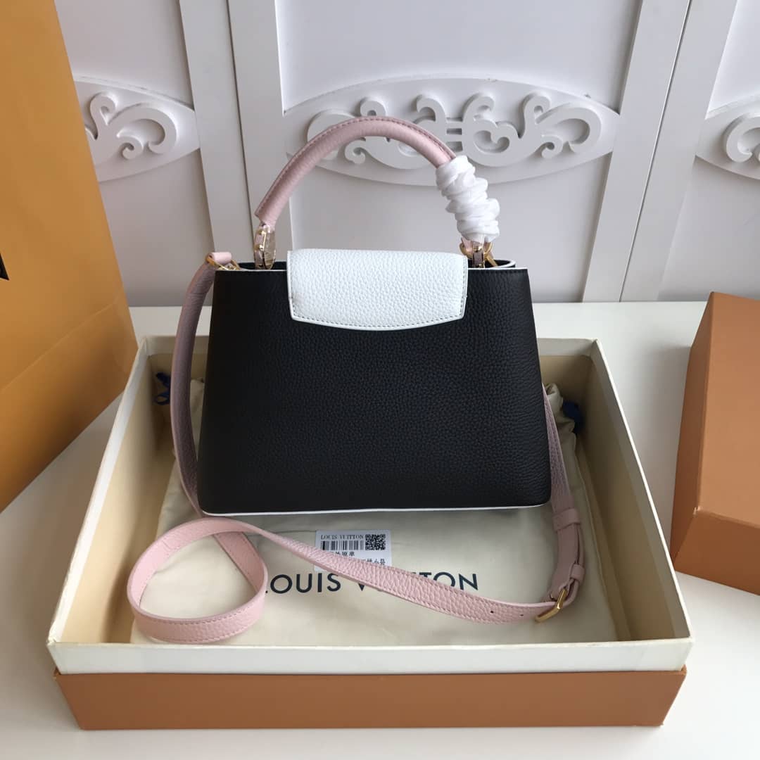 Louis Vuitton Capucines PM Taurillon Bag Replica Black M52988