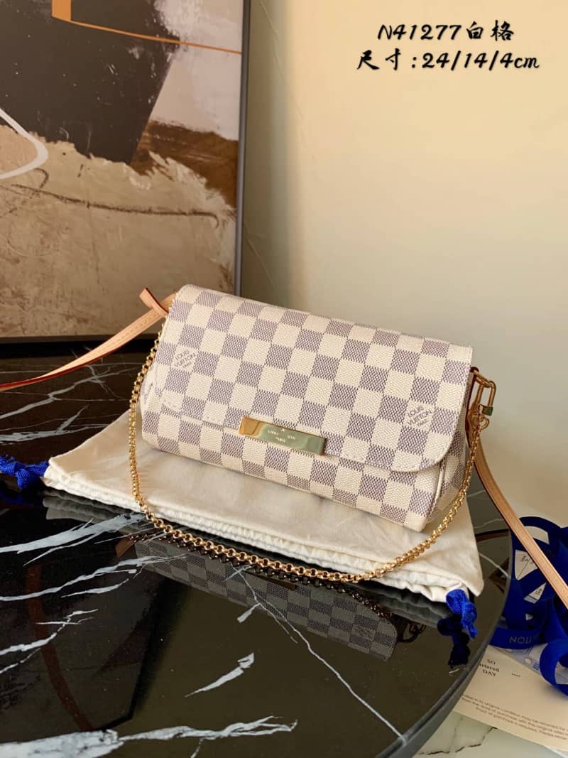 Louis Vuitton Favorite MM Demier Azur Chain Replica Handbag N41275