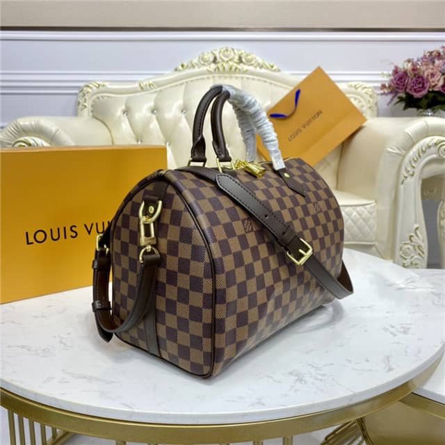 Louis Vuitton Replica Bags Speedy Bandouliere 30 Damier Ebene N41367