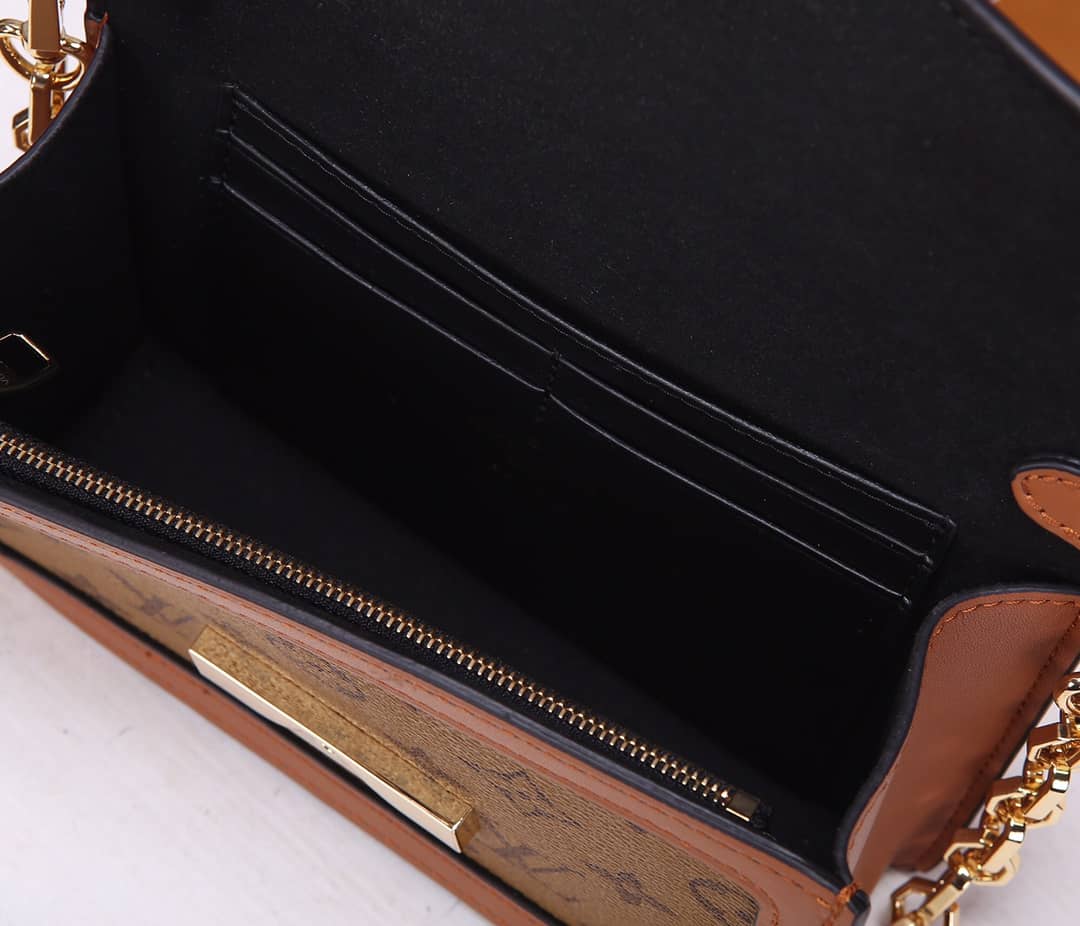 LV Bum Bag Dupe Monogram Reverse Dauphine Brown M44586