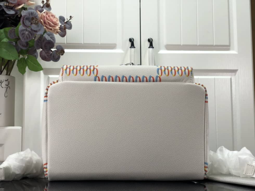 LV Backpack Replica Racer Damier Spray White M20664