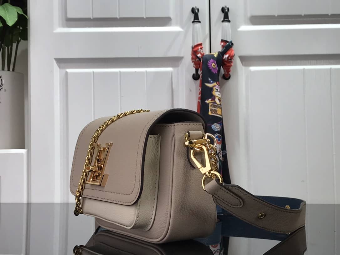 Louis Vuitton Lockme Chain PM Replica Handbag Beige M57073