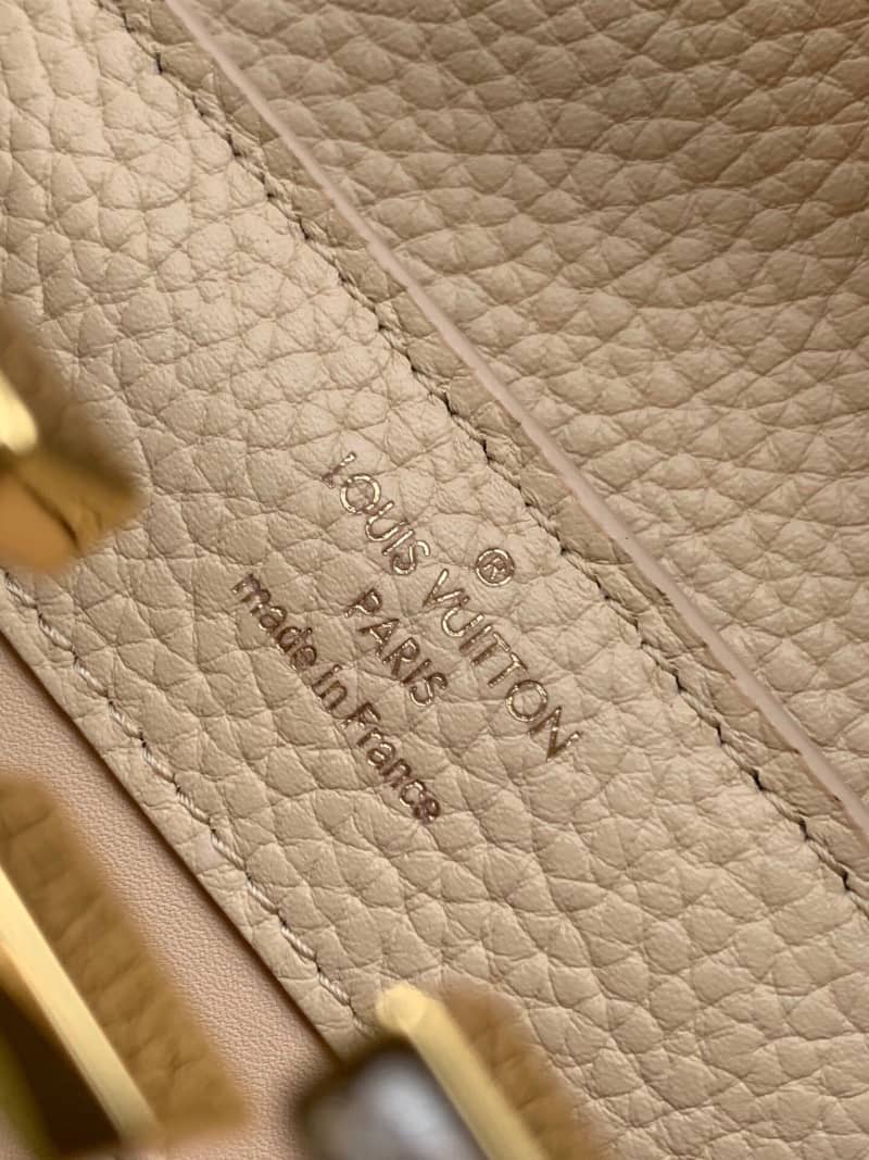 Louis Vuitton Capucines Mini Replica Bag Apricot M55921