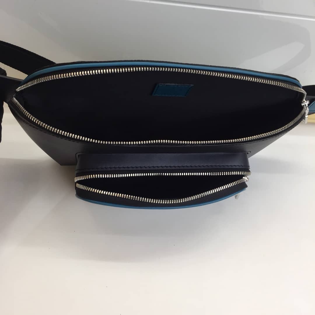 Louis Vuitton Damier Graphite Canvas Replica  Bumbag Black Blue M51464