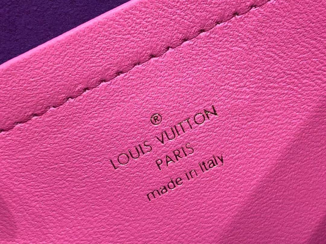 Louis Vuitton Pochette Coussin Monogram Embossed Lambskin Chain Replica Bag Pink